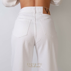 Jeans Wide Leg Blanco - comprar online