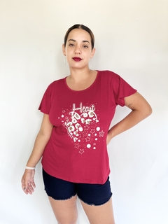 Remera Heart Print - comprar online