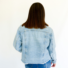 Campera MOM Jeans Celeste en internet