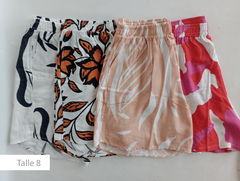 Short Magui de Lino Estampado - comprar online