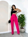 Calça Alfaiataria com Laço - Pink