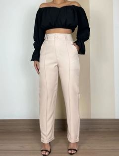 Calça Alfaiataria Frizzo - Nude - comprar online