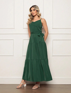 Vestido Longo - Verde Militar - comprar online