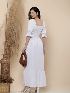 Vestido Longo Duna - Branco - comprar online