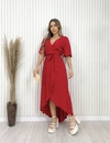 Vestido Longo Envelope - Vermelho