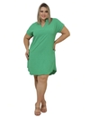 Vestido Duna Plus Size - Verde Bandeira