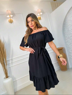 Vestido Ciganinha - Preto - Imporium Modas