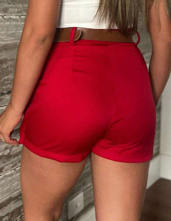 Shorts Saia Alfaiataria - Vermelho na internet