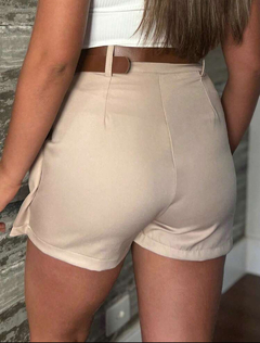 Shorts Saia Alfaiataria - Nude - comprar online