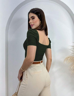 Bory Manga Princesa - Verde Militar - comprar online