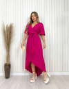 Vestido Longo Envelope - Pink