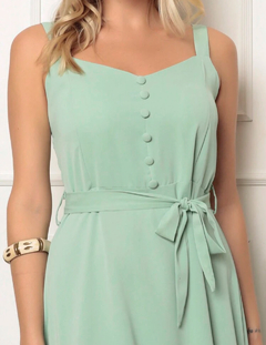 Vestido Midi - Verde Claro - comprar online