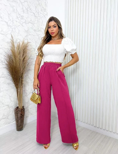 Calça Pantalona Duna - Pink