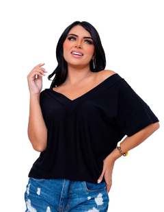 Blusa Viscolyvra V - Preto - comprar online