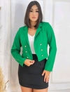 Blazer Croped Alfaiataria - Verde