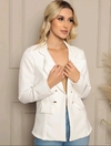 Blazer Alfaiataria Botão - Branco