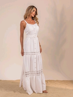 Vestido Longo Luxo - Branco