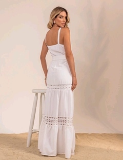 Vestido Longo Luxo - Branco - comprar online