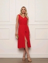 Vestido Midi Duna- Vermelho