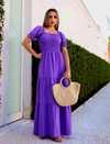 Vestido Longo Duna - Roxo