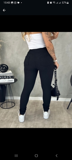 Calça Montaria Zíper Frontal/ Com Bolso - Malha Pop - comprar online