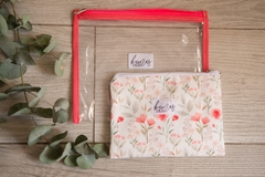 Set estuches duo flores coral