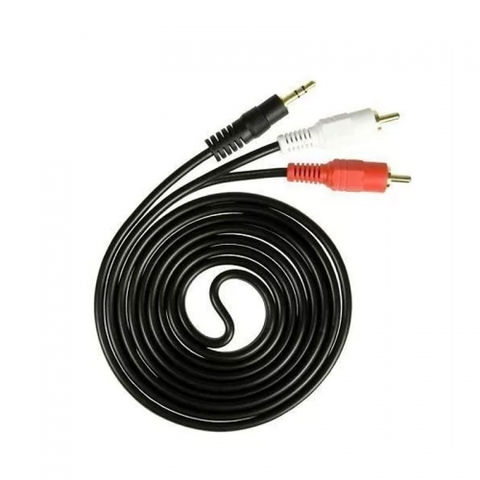 Cable Stereo Plug a 2 RCA 2 Metros