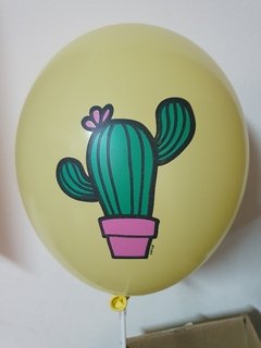 1 globo con impresion Cactus