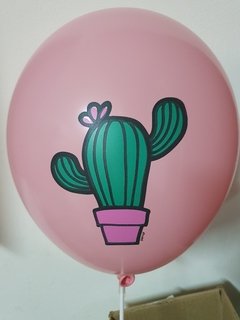 1 globo con impresion Cactus - comprar online
