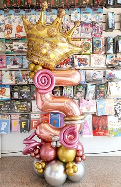 Balloon bouquet Numero rose gold con conora gigant - comprar online