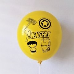 10 globos Avenger impresos