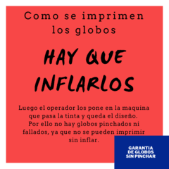 100 Globos impresos publicitarios - comprar online