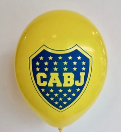 10 globos impresos escudo de Boca