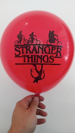 10 globos Stranger Things logo - comprar online