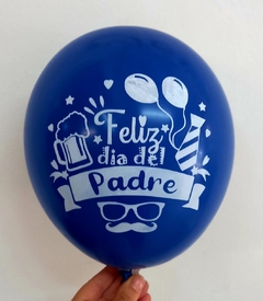 Imagen de 10 globos Impresos Feliz dia Papá nuevo!
