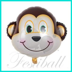 1 globo cabeza de mono de 14 pulg