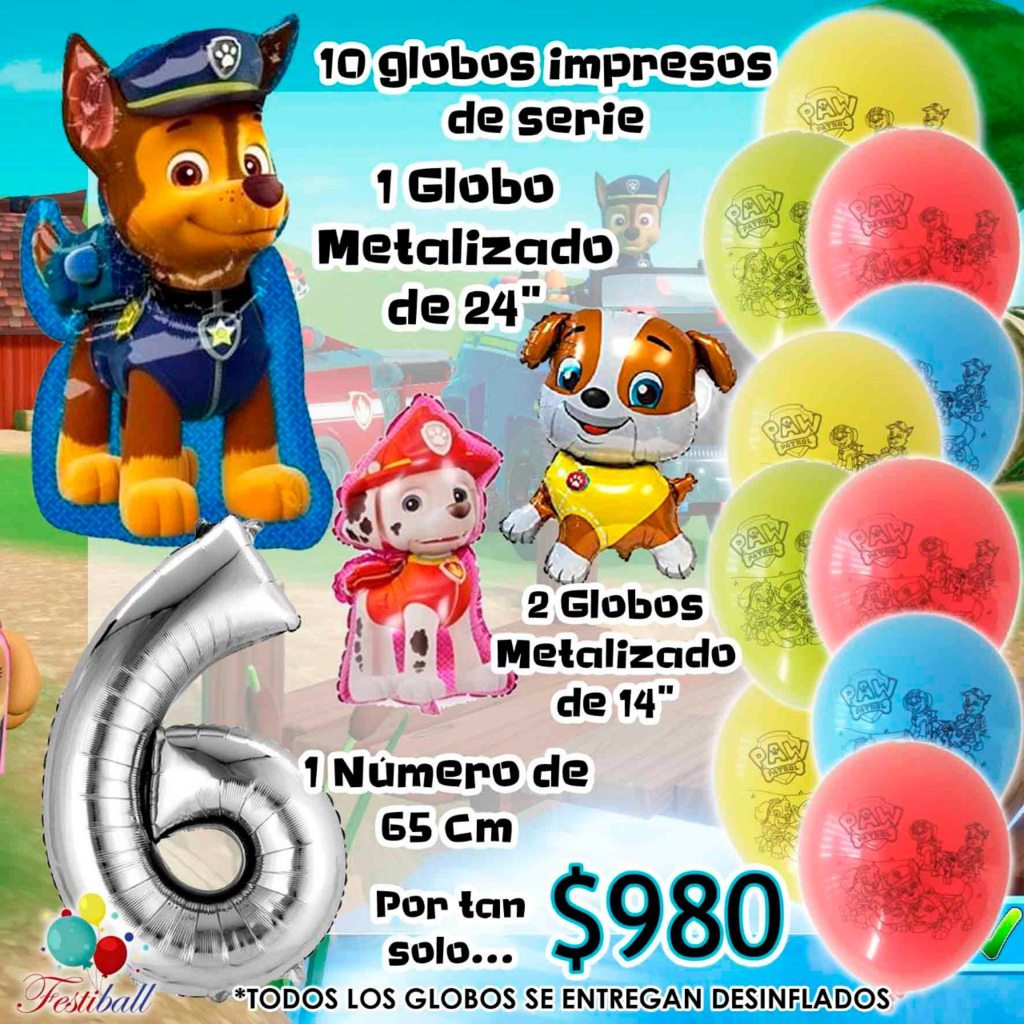 10 GLOBOS 1 AÑO - Festiball - Tienda de globos