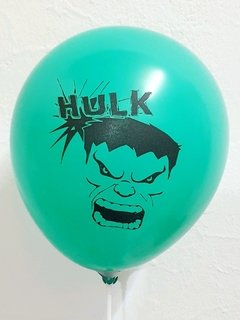 10 globos Hulk impresos