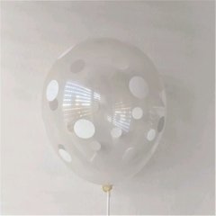 10 globos impresos con lunares - tienda online