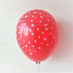 10 globos impresos con estrellas - comprar online