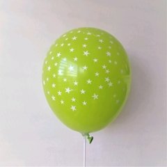 10 globos impresos con estrellas - tienda online