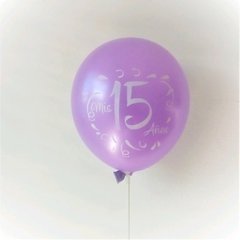 10 globos impresos Mis 15 - comprar online