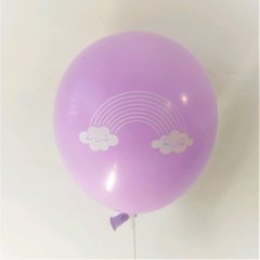 10 globos impresos con Arco iris