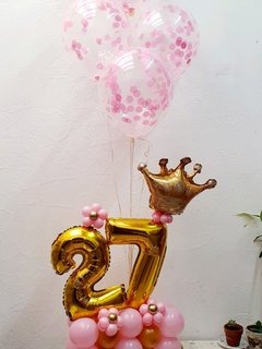 Balloon Bouquet con corona chica