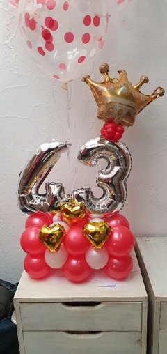 Balloon Bouquet con corona chica - tienda online