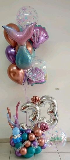 Balloon Bouquet fondo de Mar elegante