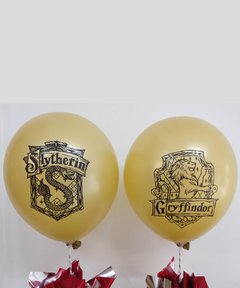 Imagen de 10 Globos impresos Escudos Harry Potter