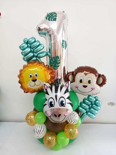 Balloon bouquet Animales de la selva