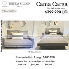 Sofá cama para 2 personas línea carga