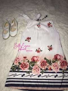 Vestido trapézio floral 08 - comprar online